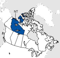 Northwest Territories Area Code Map