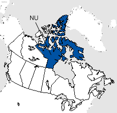 Nunavut Area Code Map