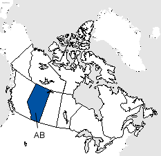 Alberta Area Code Map