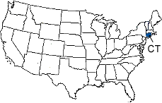 Connecticut Area Code Map