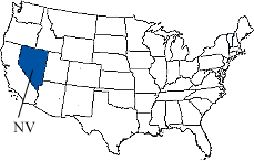 Nevada Area Code Map