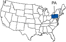 Pennsylvania Area Code Map