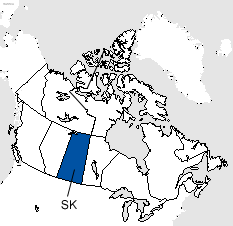 Saskatchewan Area Code Map