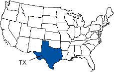Texas Area Code Map
